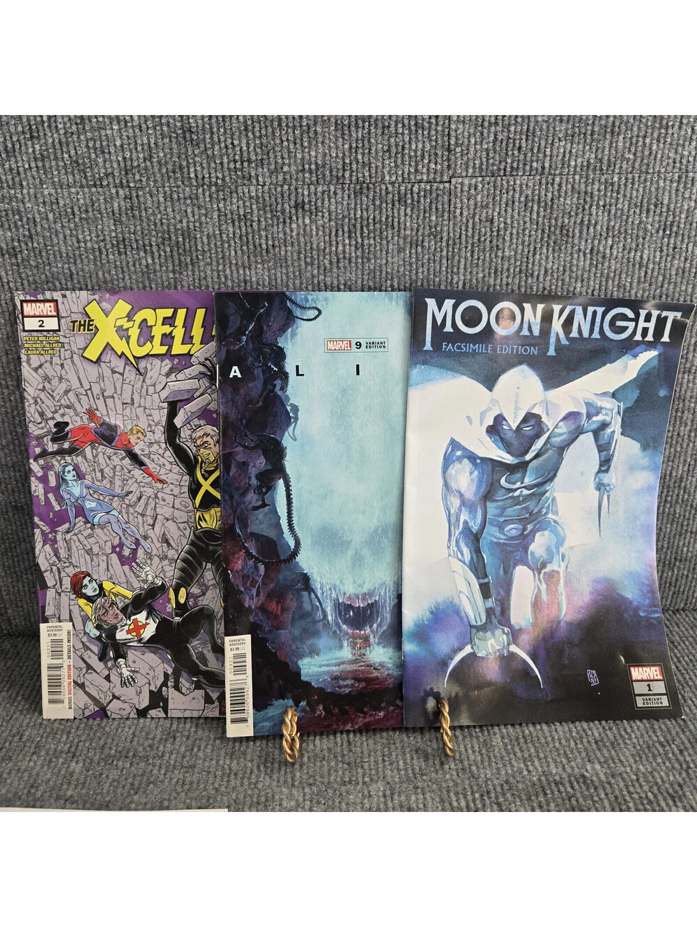 Marvel Lot of 3 Moon Knight The X-Cellent Alien Variant Editions, Like New